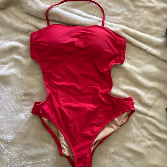 Cherry tomato red medium swimsuit from J Crew - Picture 2 of 6
